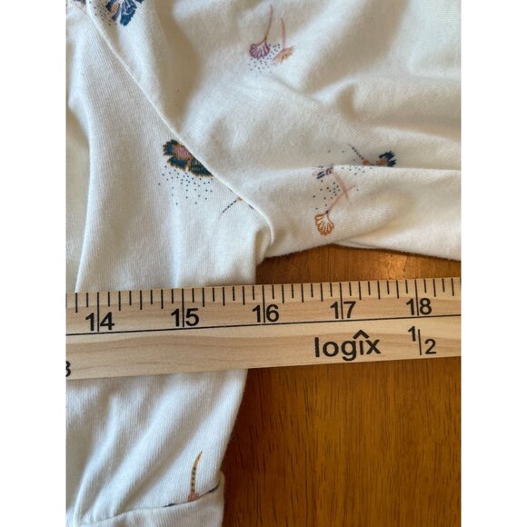 Free People Intimately Floral Puff Sleeve Bodysuit NWT Cottagecore Boho Dainty - Picture 3 of 13